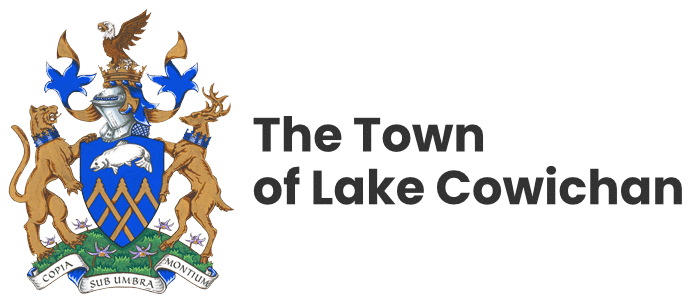 Town of Lake Cowichan logo with text